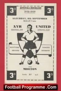 Ayr United v Morton 1958 – 1950s