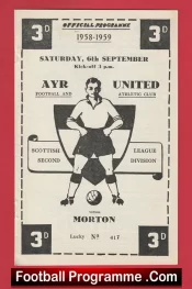 Ayr United v Morton 1958 – 1950s