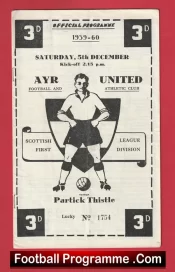Ayr United v Partick Thistle 1959 – 1950s