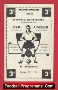 Ayr United v St Johnstone 1960