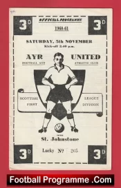 Ayr United v St Johnstone 1960
