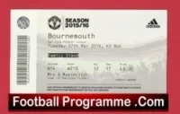 Bournemouth v Manchester United 2016 – Football Ticket