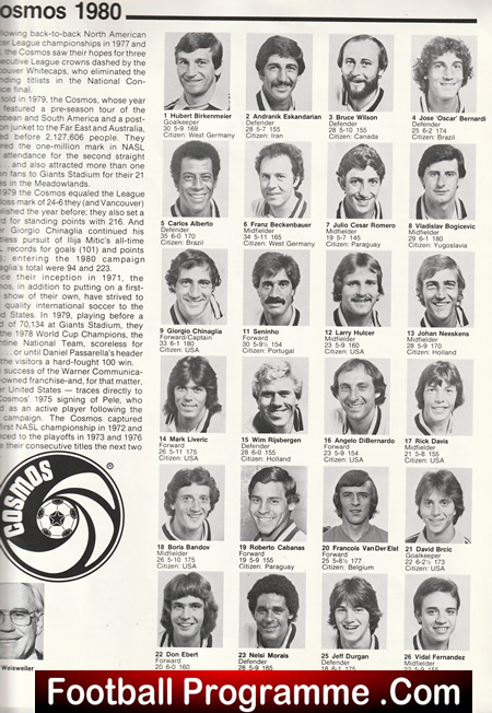 Cosmos v Manchester City 1980 - USA Giants Stadium Atlantic Cup - Image 3