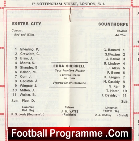 Exeter City v Scunthorpe United 1969 - Image 3