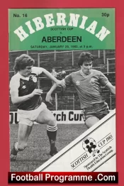 Hibernian Hibs v Aberdeen 1983 – Alex Ferguson Manager