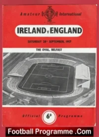 Ireland v England 1957 – Amateur International Belfast