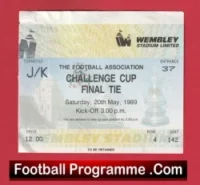 Liverpool v Everton 1989 – FA Cup Final Ticket