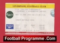 Liverpool v Manchester United 1999 – Treble Season Ticket