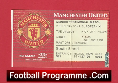 Manchester United v Eric Cantona XI 1998 - Treble Season - Image 2