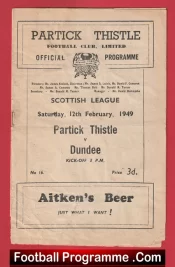 Partick Thistle v Dundee 1949 – 1940s Scotland