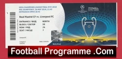 Real Madrid v Liverpool 2018 - Ticket Champions League Final Kyiv - football memorabilia