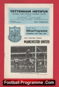 Tottenham Hotspur v Manchester United 1965 – 1st First Ever Substitution