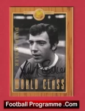 Manchester United David Sadler Autograph Signed Football Card Man Utd