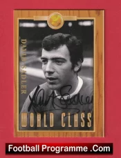 Manchester United David Sadler Autograph Signed Football Card Man Utd