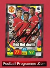 Manchester United Marcus Rashford Autograph Signed Football Card