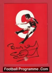 Manchester United Stuart Peason Autographed Signed Card Man Utd