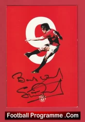 Manchester United Stuart Peason Autographed Signed Card Man Utd