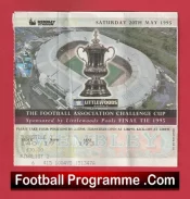 Manchester United v Everton 1995 – FA Cup Final Match Ticket