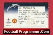 Manchester United v Fenerbahce 2004 – Ticket Wayne Rooney First Match