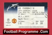 Manchester United v Fenerbahce 2004 – Ticket Wayne Rooney First Match