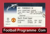 Manchester United v Fenerbahce 2004 – Ticket Wayne Rooney Debut