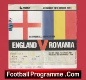 England v Romania 1994 – Match Ticket