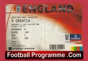 England v Croatia 2007 – Football Ticket Euro 2008