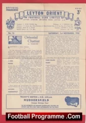 Leyton Orient v Huddersfield Town 1958 – Denis Law November