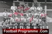 Manchester United Multi Signed Autographed Man Utd 1975 – 1976