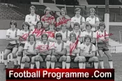 Manchester United Multi Signed Autographed Man Utd 1975 – 1976