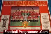 Manchester United Multi Signed Autographed Poster Man Utd 1984 – 1985