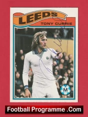 Leeds United Tony Currie Autograph Signed Football Card 1970s