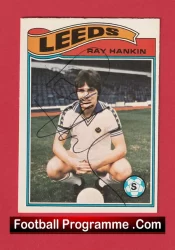 Leeds United Ray Hankin Autograph Signed Football Card 1970s