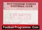 Nottingham Forest v Oxford United 1996 – Football Match Ticket