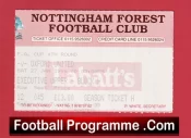 Nottingham Forest v Oxford United 1996 – Football Match Ticket
