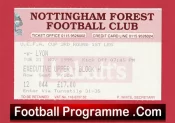 Nottingham Forest v Lyon 1995 – Football Match Ticket UEFA Cup