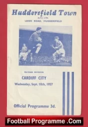Huddersfield Town v Cardiff City 1957