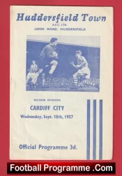 Huddersfield Town v Cardiff City 1957