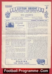 Leyton Orient v Reading 1954 – February 1950s