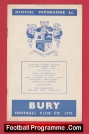 Bury v QPR 1959