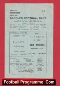 Beccles v Thetford Town 1955