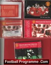 Manchester United Man Utd Season Ticket Book LMTB Collection of 9