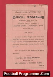 Paulton Rovers v Trowbridge Town 1950