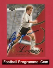 Manchester United Gordon McQueen Autograph Picture Card Man Utd