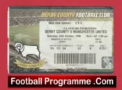 Derby County v Manchester United 1998 – Treble Season Ticket
