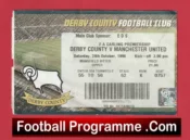 Derby County v Manchester United 1998 – Treble Season Ticket