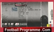 Manchester United v Tottenham 2009 – League Cup Final Ticket