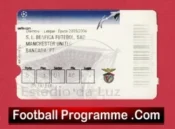 Benfica v Manchester United 2005 – Football Ticket Portugal