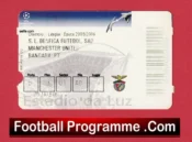Benfica v Manchester United 2005 – Football Ticket Portugal