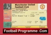 Manchester United v Inter Milan 1997 – Football Ticket Friendly Man Utd